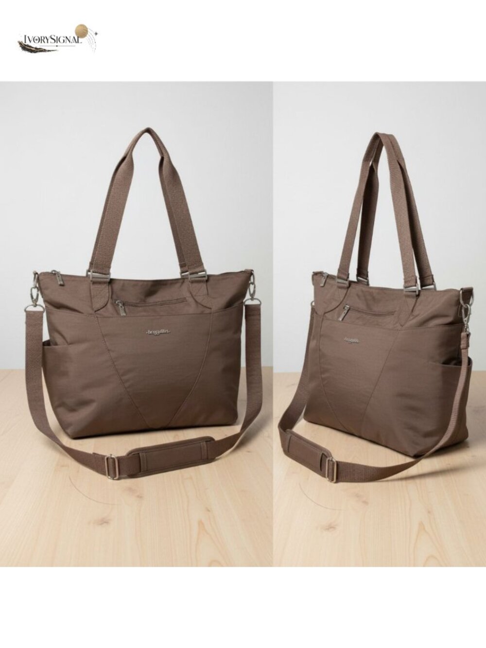 Baggallini Avenue Tote Laptop Bag Lightweight Water Resistant Travel Carry On